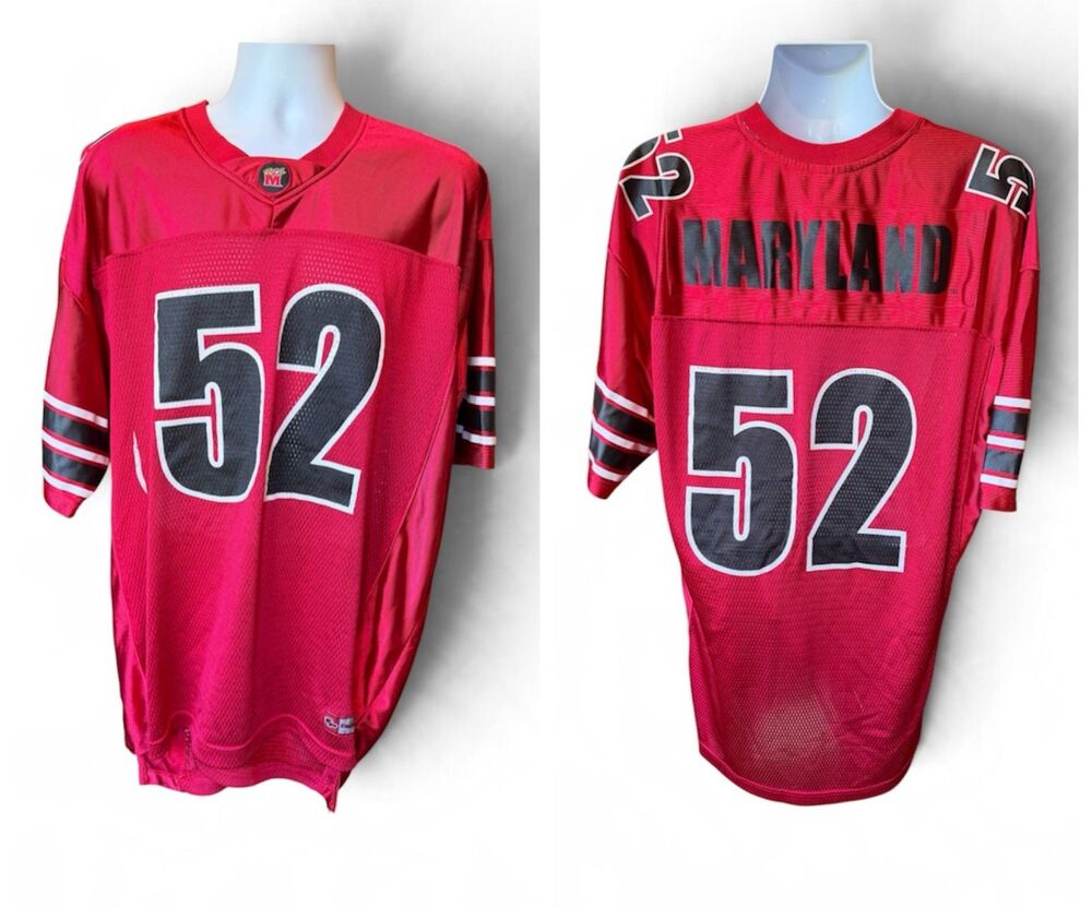 Maryland Terrapins Jersey Men's Size XL #52 Red Team Pride Terps SEE Condition